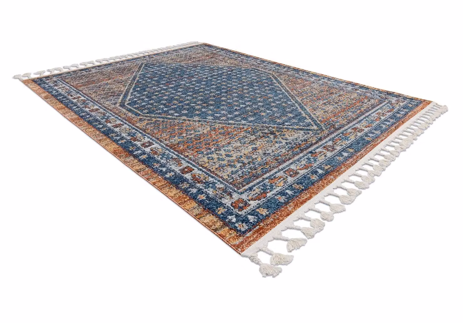 RugsX Belle Blue Rectangular Rug, W: 120 cm, D: 170 cm – 2