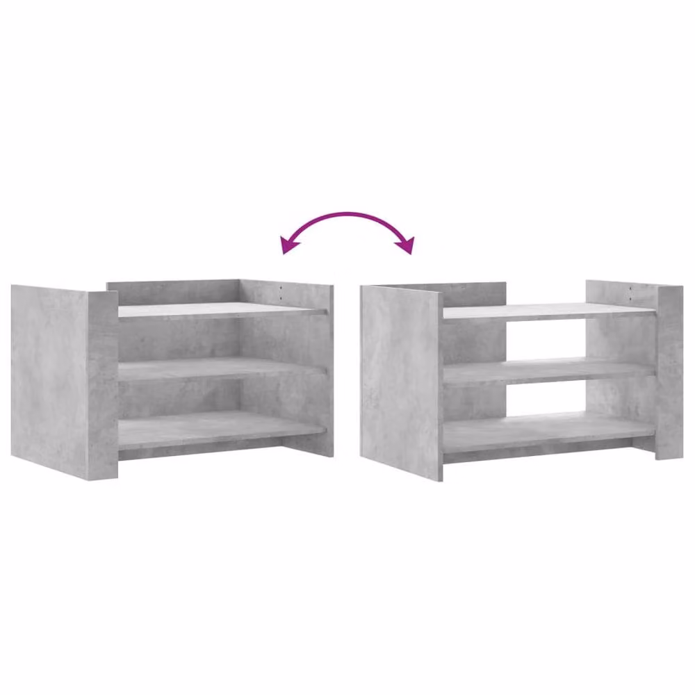 Berkfield Home Concrete Grey Coffee Table, W/D/H: 80 x 50 x 50 cm – 2