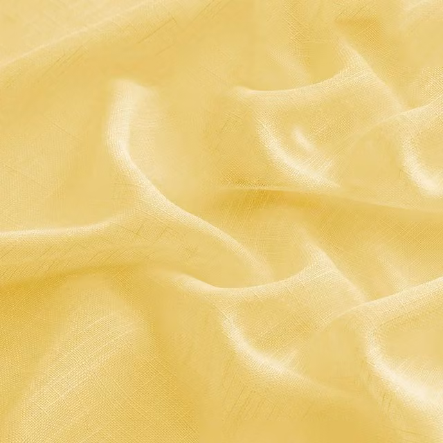 Velosso Modern Plain Fabric Panel Swag with Tassel in Ochre