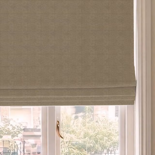 House Llewelyn-Bowen Tetbury Made To Measure Blackout Roman Blind in Mushroom Beige