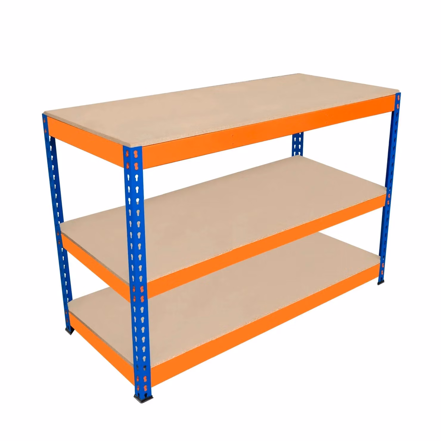 Monstershop S-Rax 3 Tier Workbench in Orange, W/D/H: 120 x 60 x 90 cm – 3