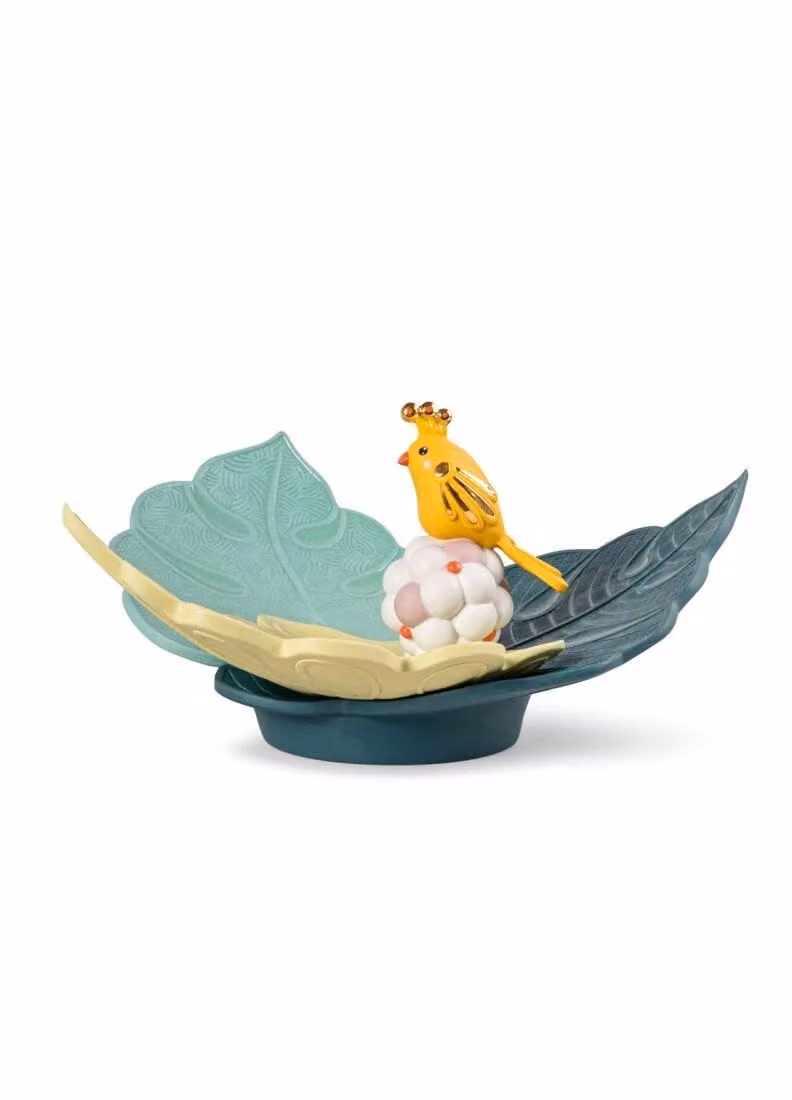 Lladró Utopical Centerpiece Multicolour Floral Porcelain Tabletop Decoration