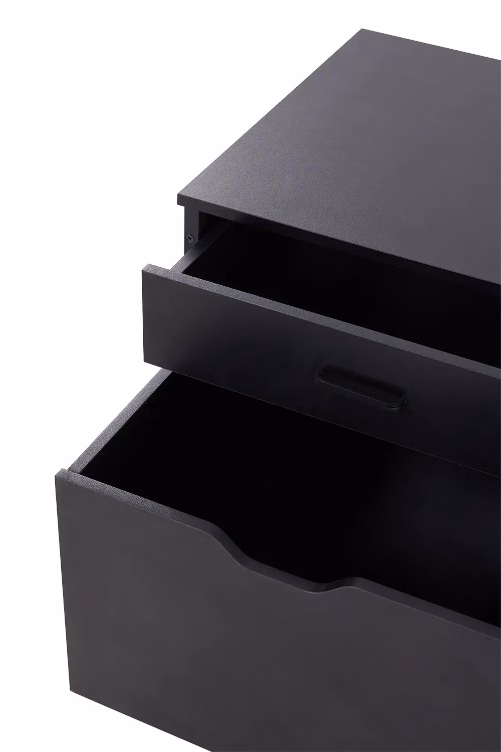 H&O Direct Mini Fridge Stand with Storage in Matt Black – 3