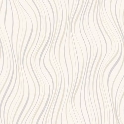 Grandeco Line-Up Wave Stripe Blown Vinyl Textured Wallpaper in Beige