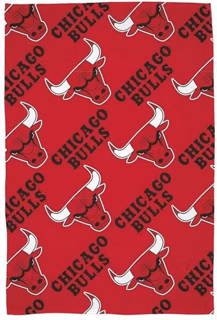 Chicago Bulls NBA Red Fleece Baby Blanket