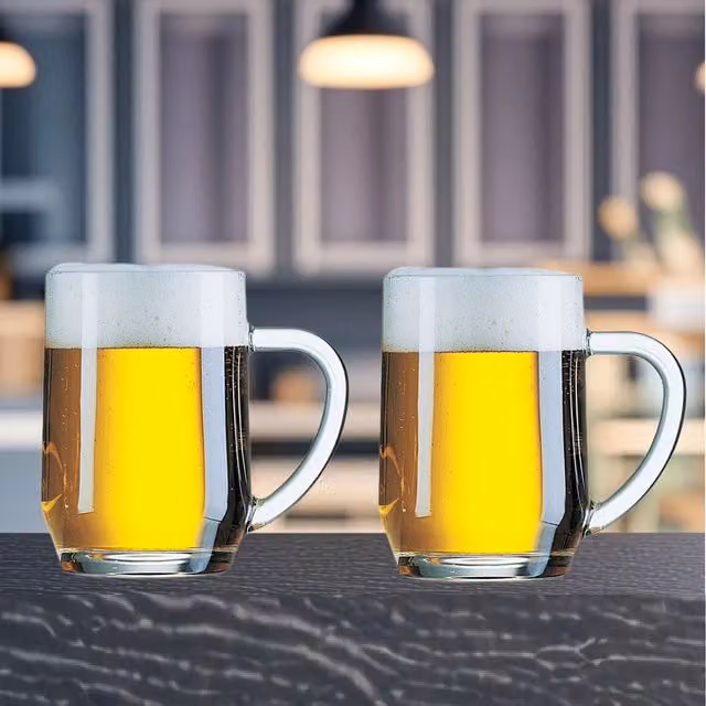 Arcoroc Transparent Glass Beer Tankard, 570 ml