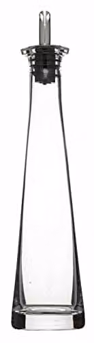 KitchenCraft Italian Pyramid Glass Oil and Vinegar Pourer in Transparent