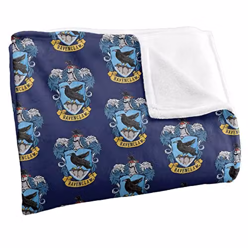 LOGOVISION Harry Potter Ravenclaw Crest 2 Silky Touch Super Soft Fleece Throw Blanket, Multicolour, W: 152 cm, D: 127 cm – 2