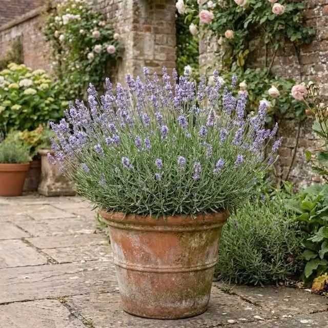 Plants By Post Lavender Hidcote Blue Perennial Outdoor Plant, 2L