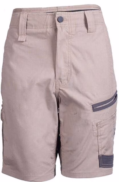 Hard Yakka Women's Raptor Active Shorts in Sand/Beige, UK Size 16