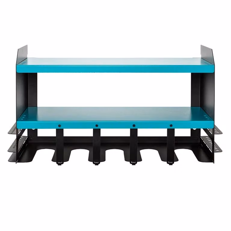 FLAVORA Blue Steel Wall Mounted Workshop Storage Shelving Rack