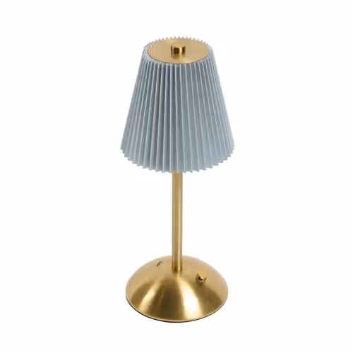 OHS Blue LED Rechargeable Cordless Table Lamp with Touch Control – 1