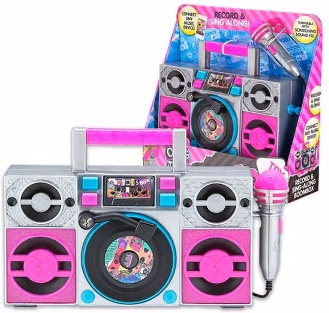 LOL Surprise Boombox with Microphone in Pink by EKIDS