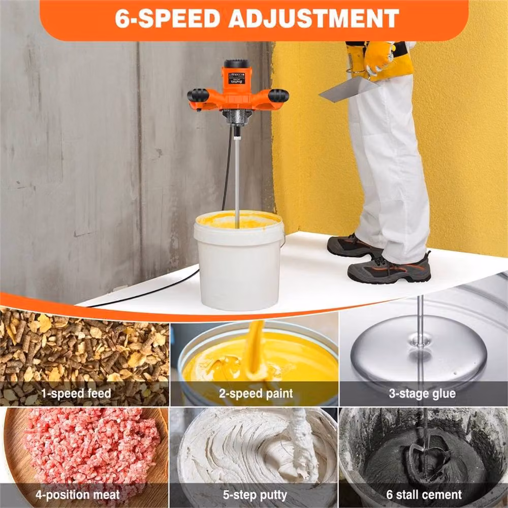 Nordara 5000W Handheld Electric Mixer in Orange – 2