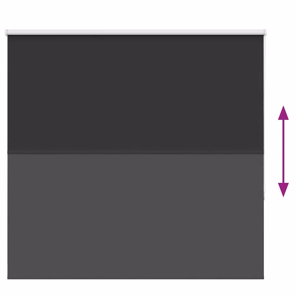 Berkfield Home Blackout Roller Blind, Black Polyester, W: 160 cm, H: 150 cm – 2