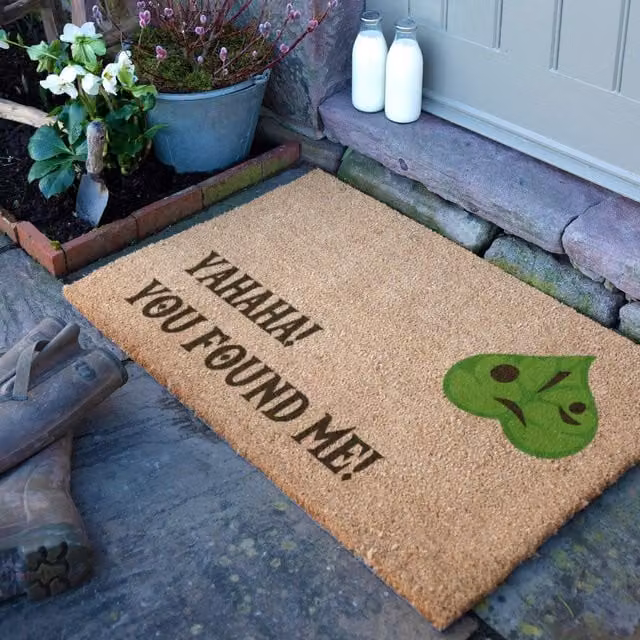 Artsy Mats YAHAHA Graphic Doormat in Brown, W/D: 90 x 60 cm – 1