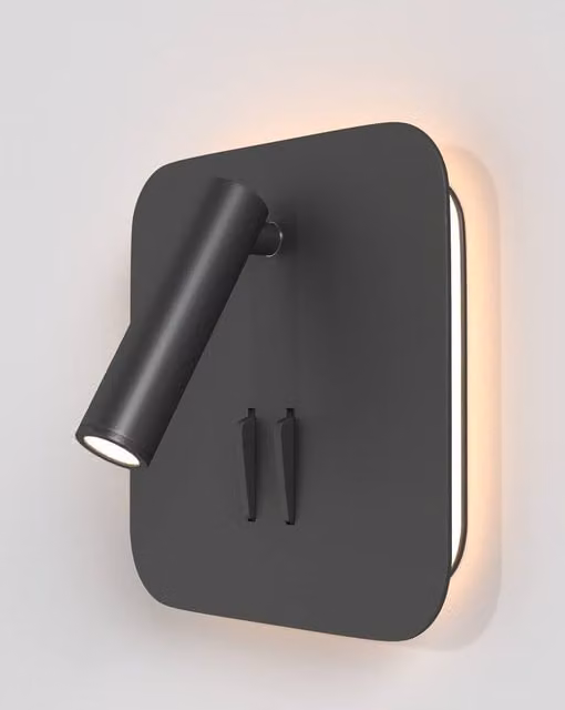 Maytoni Ios 176 Adjustable LED Wall Reading Light in Black with 3000K Warm White Light