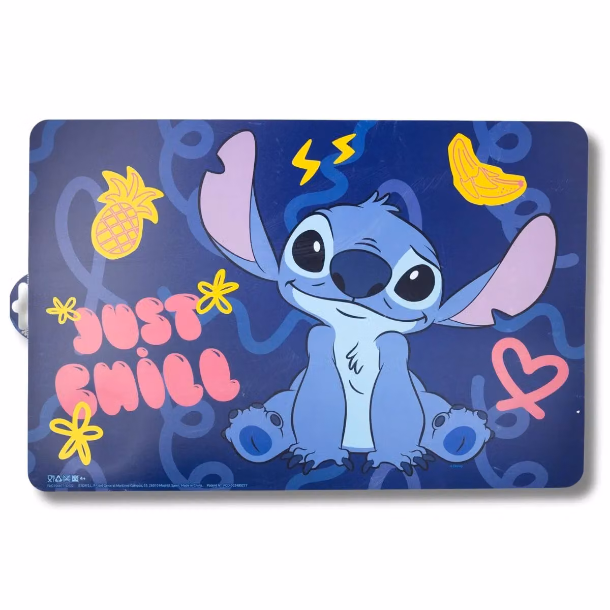 Stitch Blue Childrens Plastic Dinner Set with Mat – 2