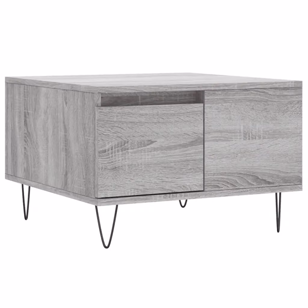 Berkfield Home Grey Sonoma Square Coffee Table W/D/H: 55 x 55 x 36.5 cm – 2