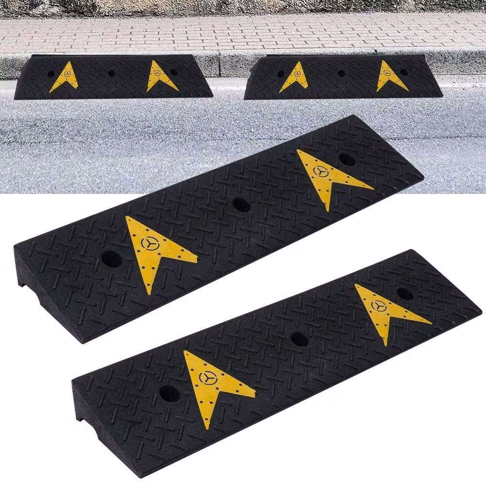 Havendro Black Rubber Ramps for Caravans, Trucks, Garages and Wheelchairs, 2 x 100 cm – 3