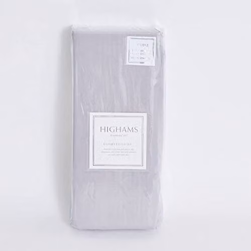 Highams King Size Polycotton Fitted Sheet, Silver Grey, W/D/H: 150 x 200 x 30 cm