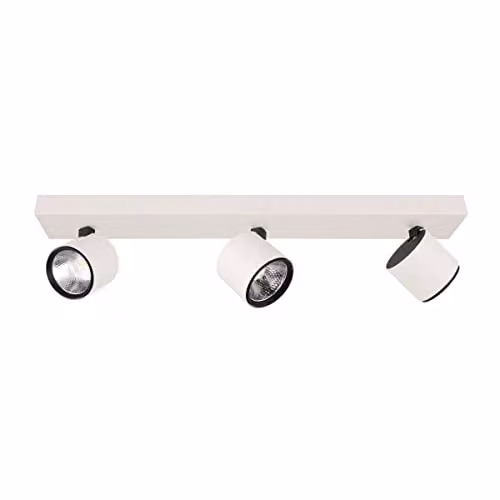 Netlighting Boniva Modern LED Ceiling Spotlight Bar in White with 3000K Warm White Light – 1