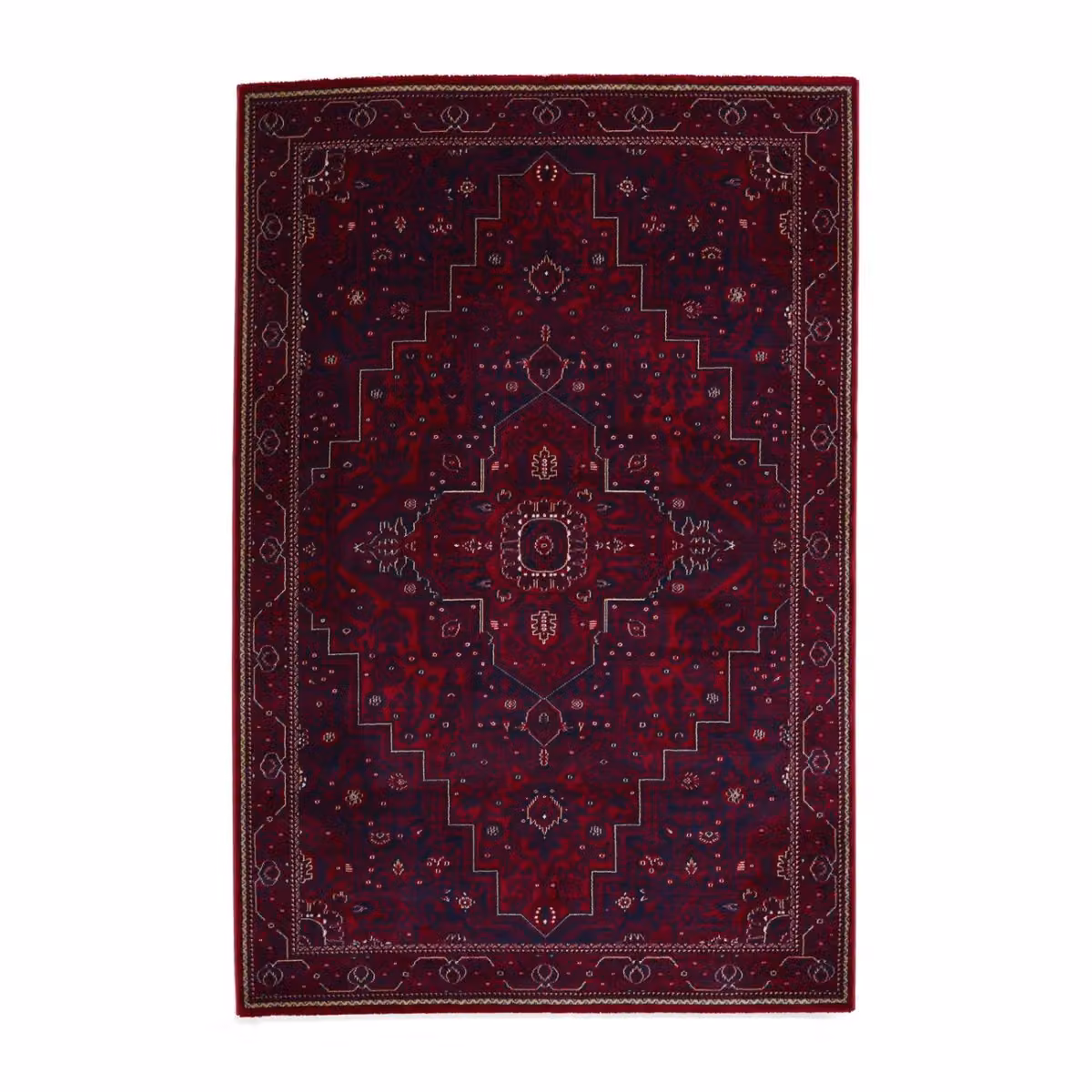 The Rug Shop UK Red Border Traditional Polypropylene Easy Care Rectangular Rug W: 240 cm, D: 340 cm – 6