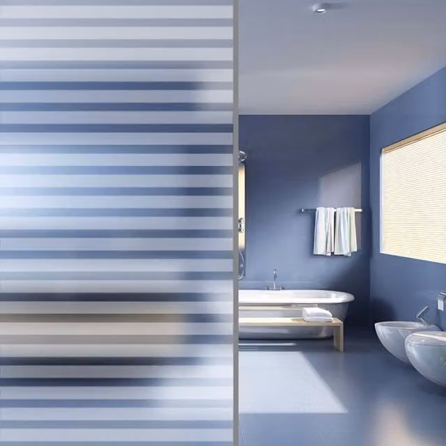 Berkfield Home Frosted Privacy Window Film with Adhesive Stripes in White, W: 90 cm x L: 1000 cm