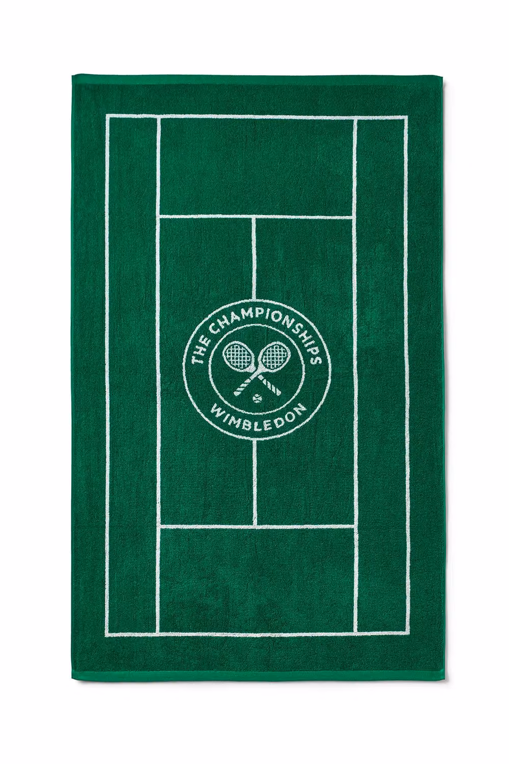 Christy Wimbledon Tennis Court Cotton Terry Towel in Green – 3