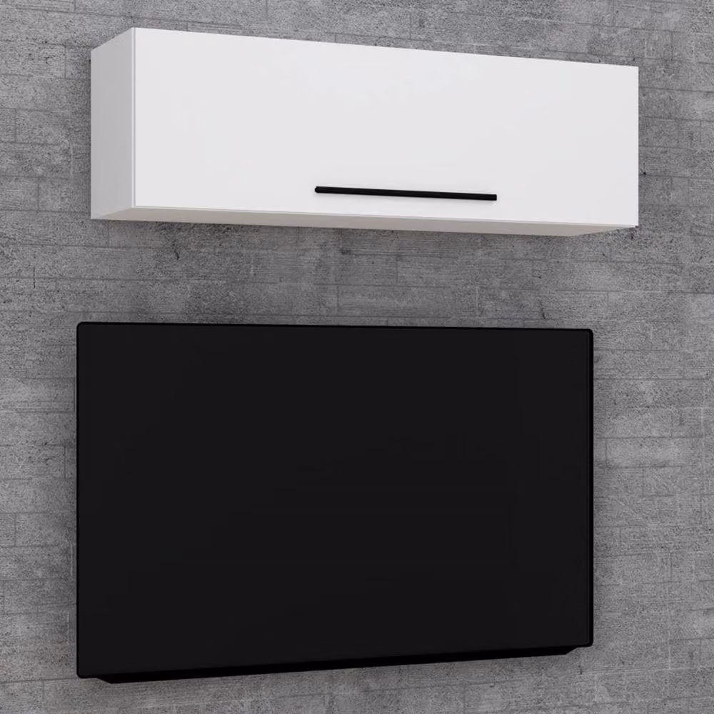 VCM Arila L Wood Wall Cabinet in White – 2