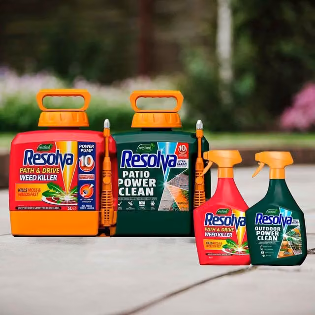 Resolva Xtra Clean and Path & Drive Weedkiller Bundle, Glyphosate Free, 2.0 l