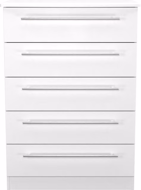 2 U Carlton 5 Drawer Chest in White