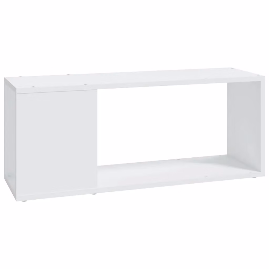 Berkfield Home White TV Cabinet in Engineered Wood W/D/H: 80 x 24 x 32 cm – 2