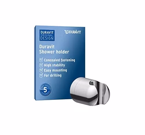 Duravit Universal Shower Head Holder and Bracket in Chrome – 1