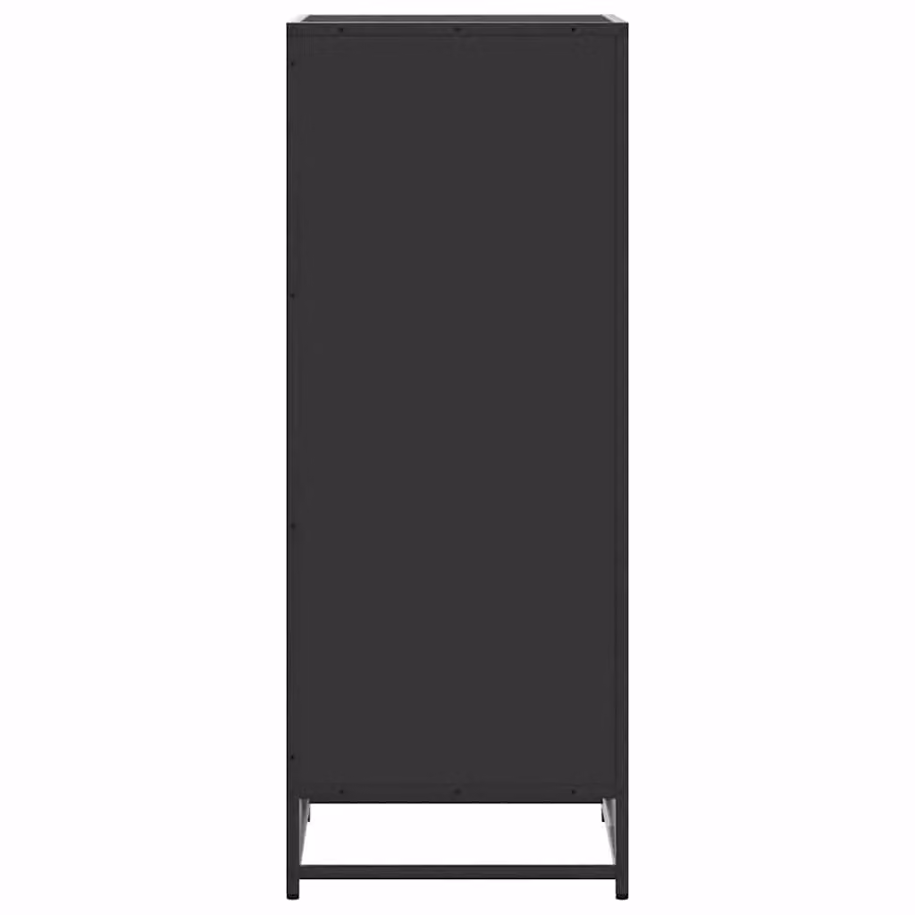 Berkfield Home Black Modern Shoe Rack with Back Panel, W/D/H: 48 x 38 x 97.5 cm – 4