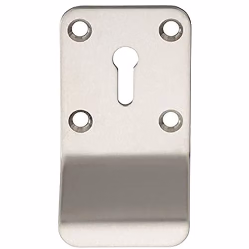 Loops Standard Lock Cylinder Pull Handle in Bright Stainless Steel, 78.5 mm