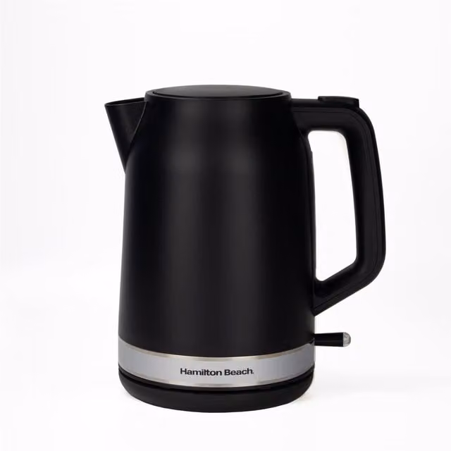 Hamilton Beach Ella 1.7 l Matte Black Kettle with Auto Shut-off
