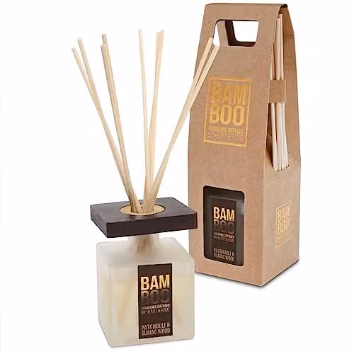 History & Heraldry Heart and Home Bamboo Range Reed Diffuser in Patchouli and Guaiac Wood – 1