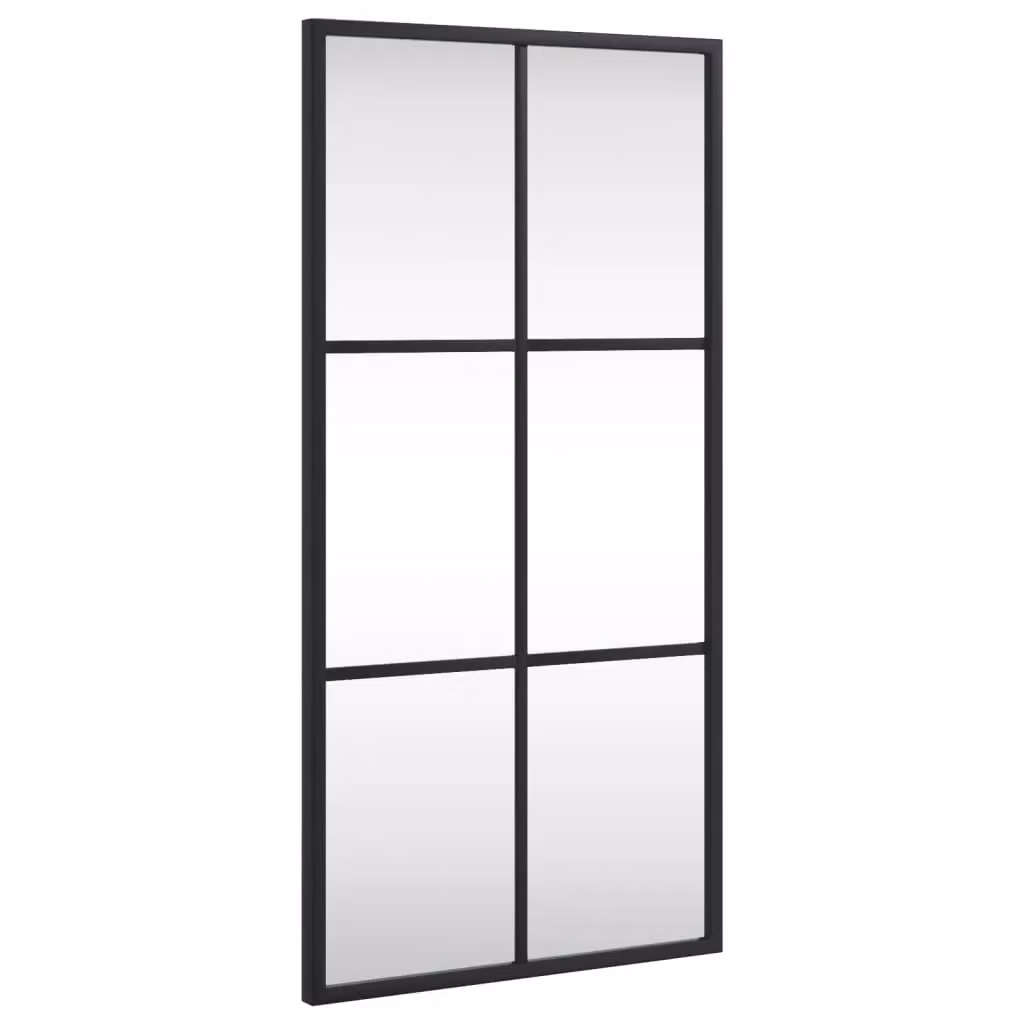Berkfield Home Minimalist Rectangular Wall Mirror in Black, W/H: 30 x 60 cm – 2