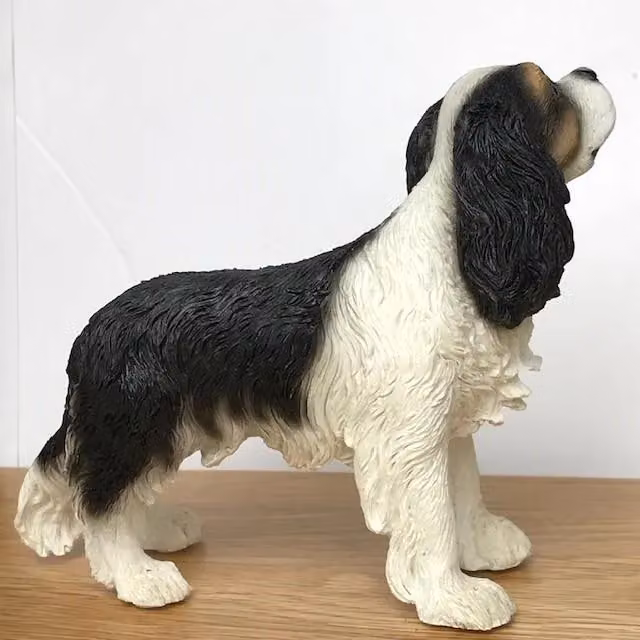 Leonardo Animal Crackers King Charles Spaniel Figurine, Black, White and Multicolour – 3