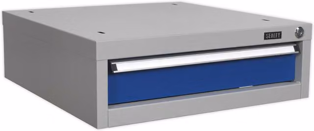 Loops Lockable Single Drawer Unit in Grey for Industrial Workbenches
