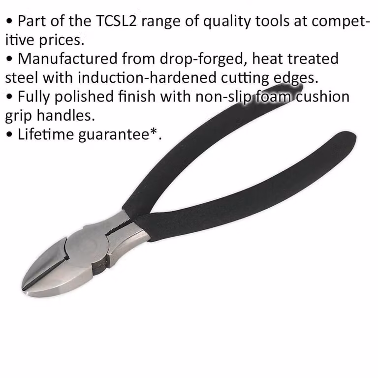 Loops 150mm Side Cutter Pliers in Multicolour and Black with Drop Forged Steel Construction