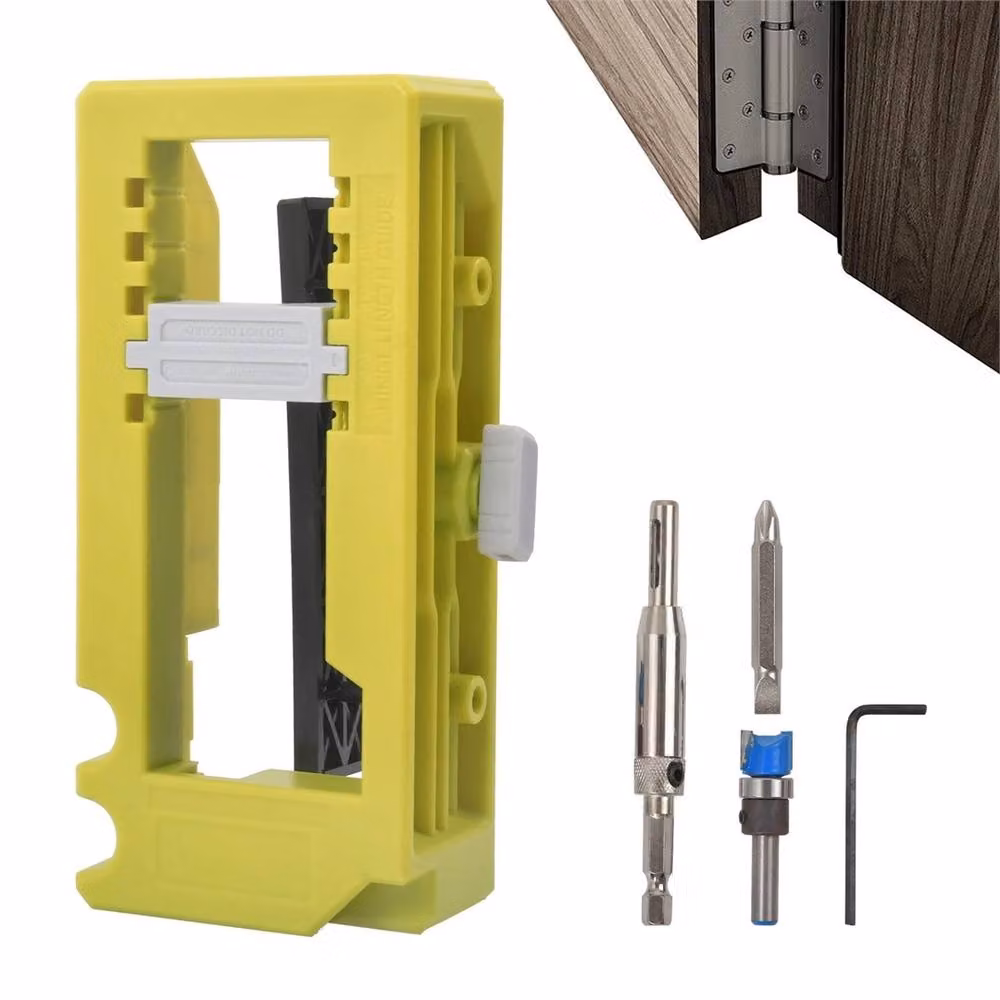 SPETLEK Adjustable Door Hinge Routing Jig in Yellow – 3