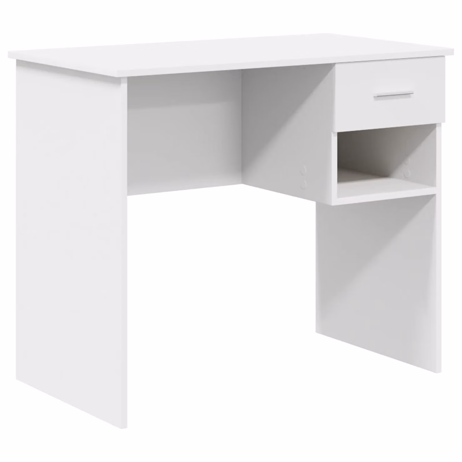 Berkfield White Computer Desk with Storage, W/D/H: 90 x 49.5 x 75 cm – 2