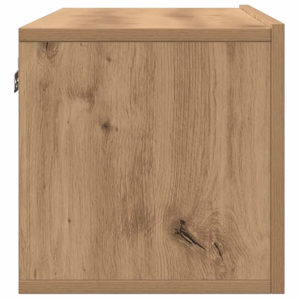 Berkfield Home Artisan Oak Wall-mounted TV Cabinets, 2 Pieces, Brown, W/D/H: 100 x 30 x 30 cm – 4