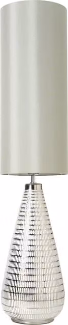 Litecraft Brodie Silver Ceramic Floor Lamp