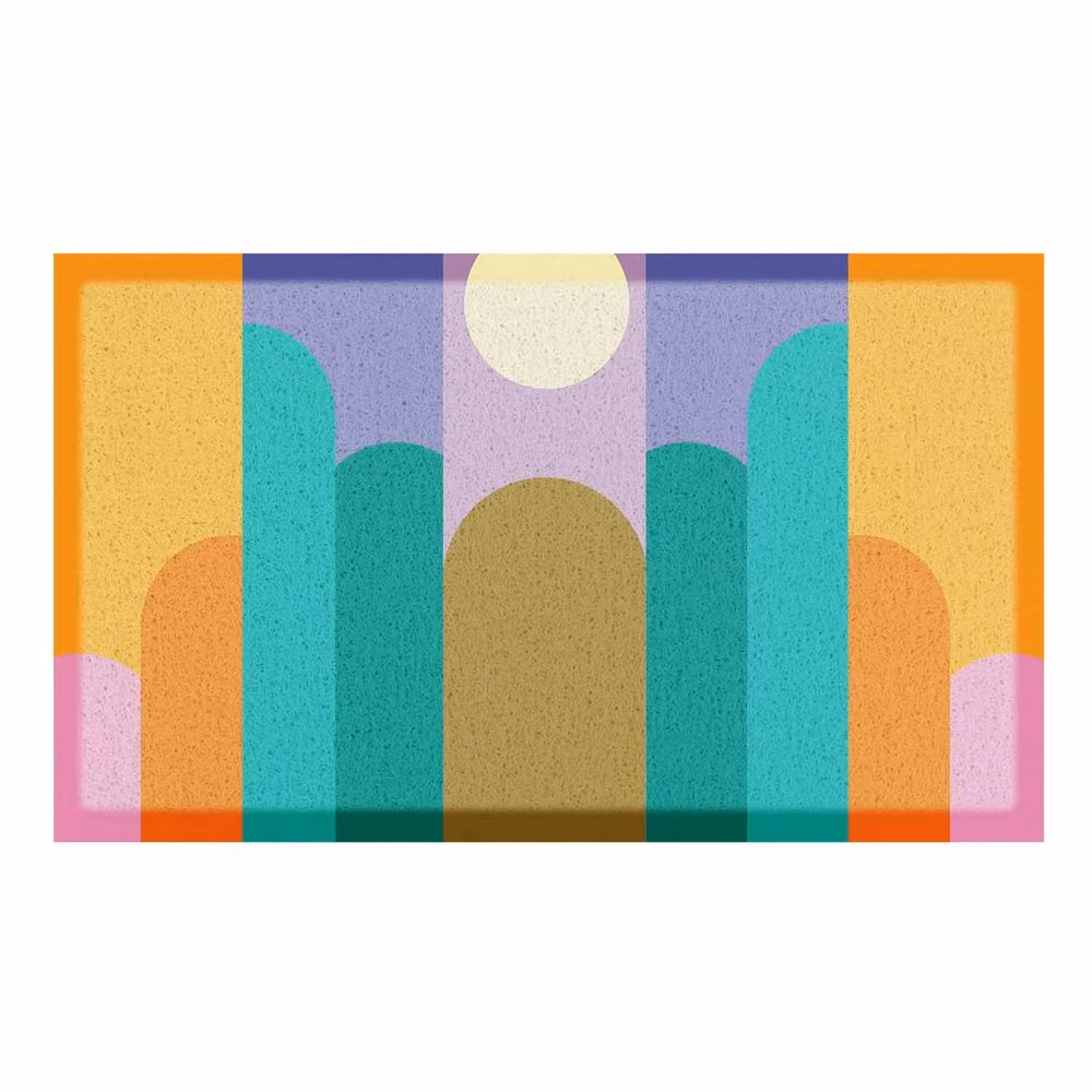 Artsy Mats Elizabeth Olwen Moon Deco Multicolour Indoor/Outdoor Doormat W/D: 90 x 60 cm – 2