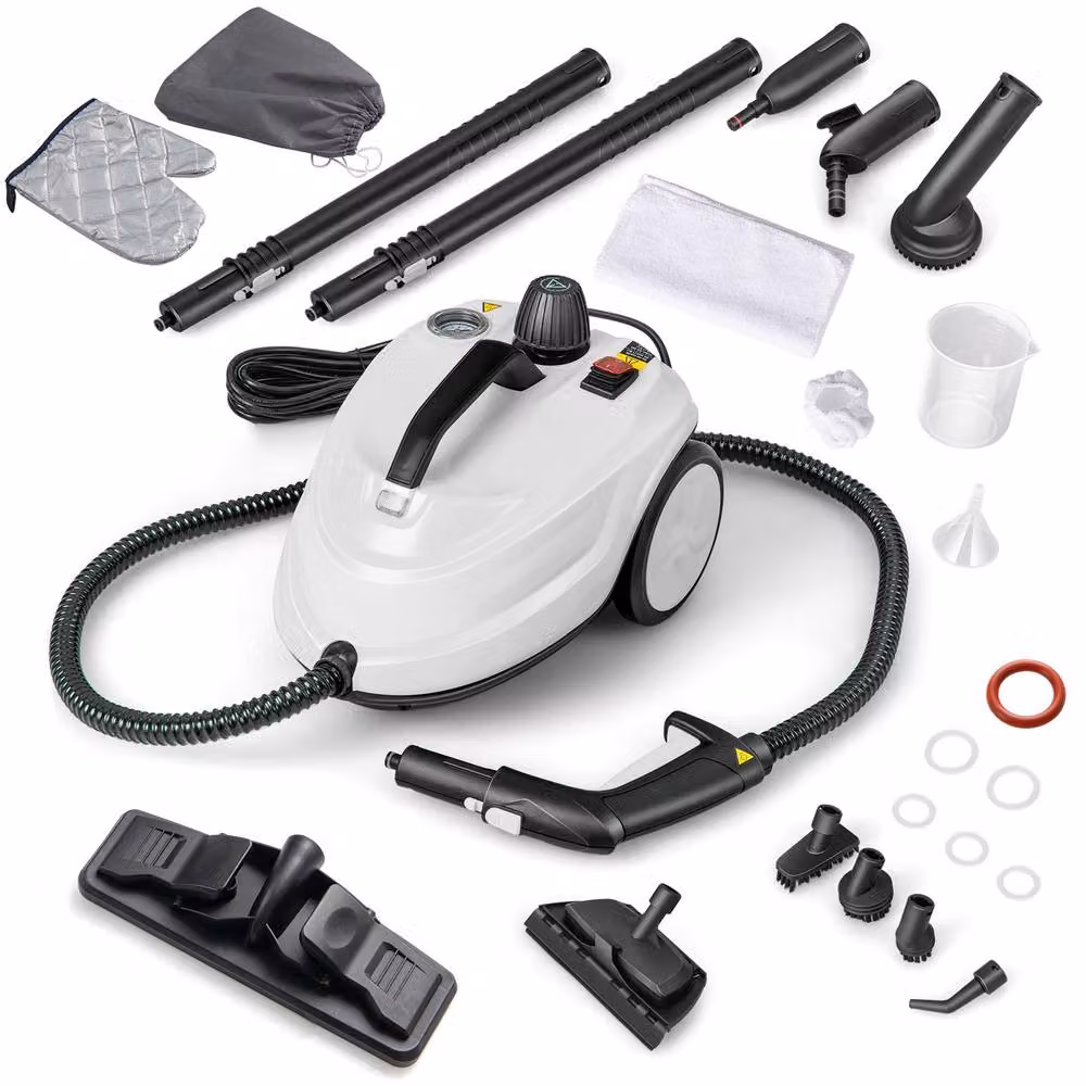 Costway 2000W High Pressure Floor Steam Cleaner in White – 8