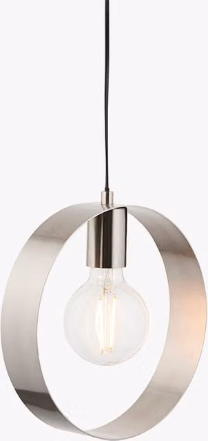 Perch & Parrow Magus Single Pendant Light in Brushed Nickel