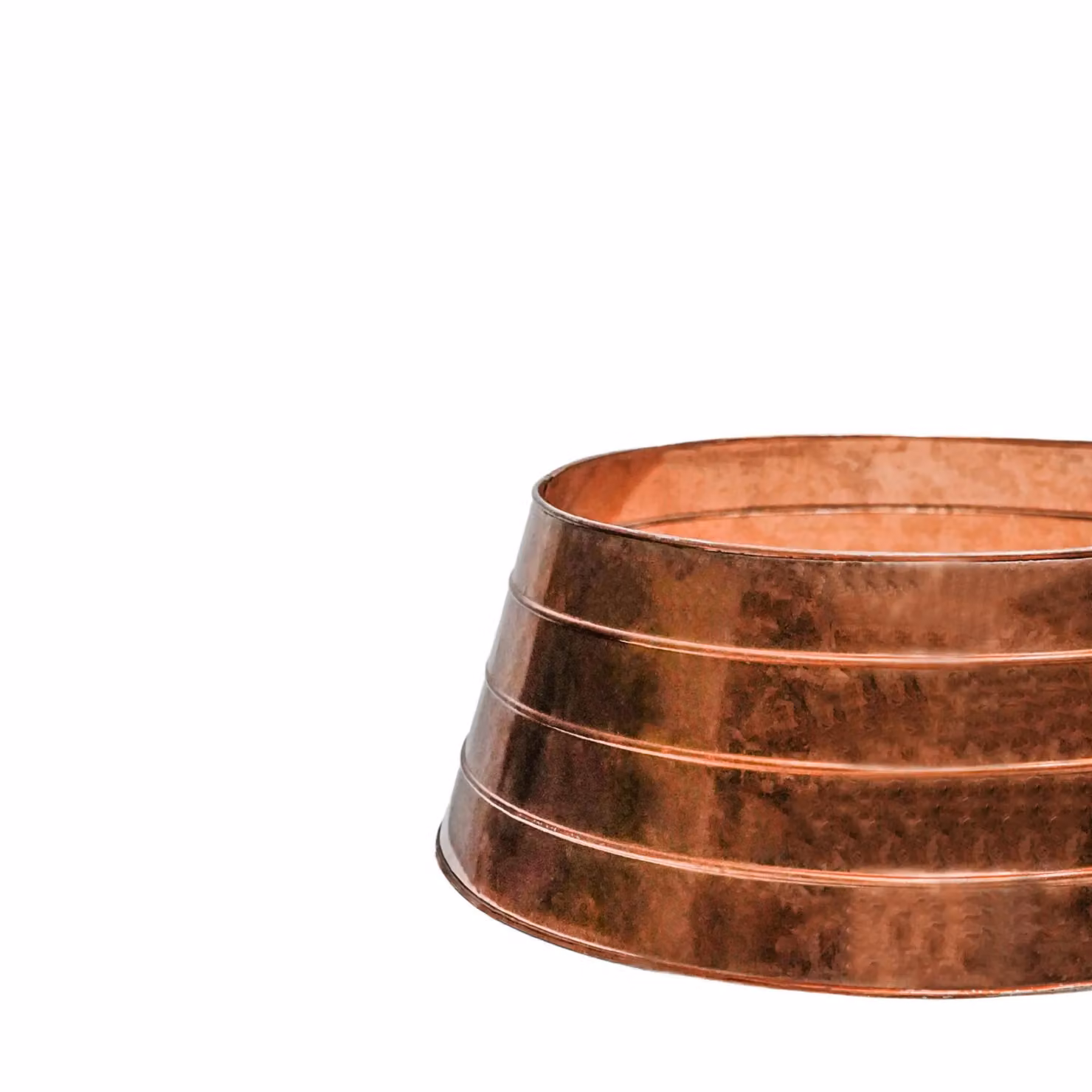 Ivyline Metal Christmas Tree Skirt in Copper, W67cm, H26cm – 3